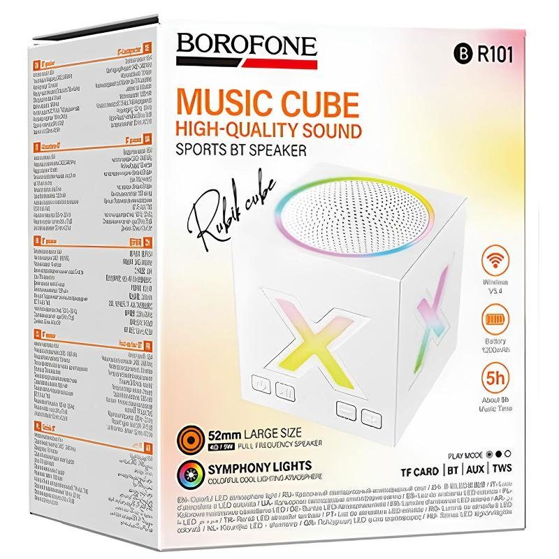 Bluetooth Колонка Borofone BR101 Rubik sports 5W White 4