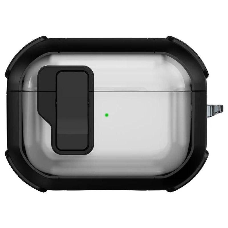 Футляр протиударний Locking Button для навушників Airpods Pro Black