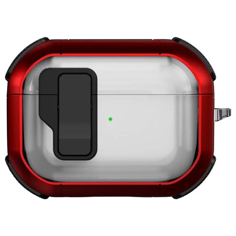 Футляр протиударний Locking Button для навушників Airpods Pro Red