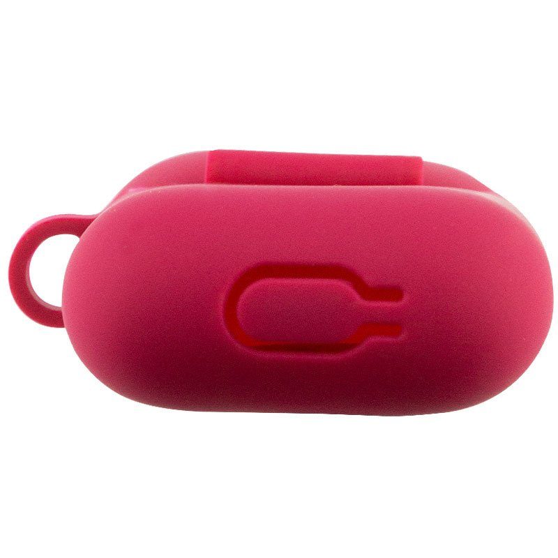 Силіконовий футляр New з карабіном для навушників Airpods 1/2 Червоний / Rose Red 5