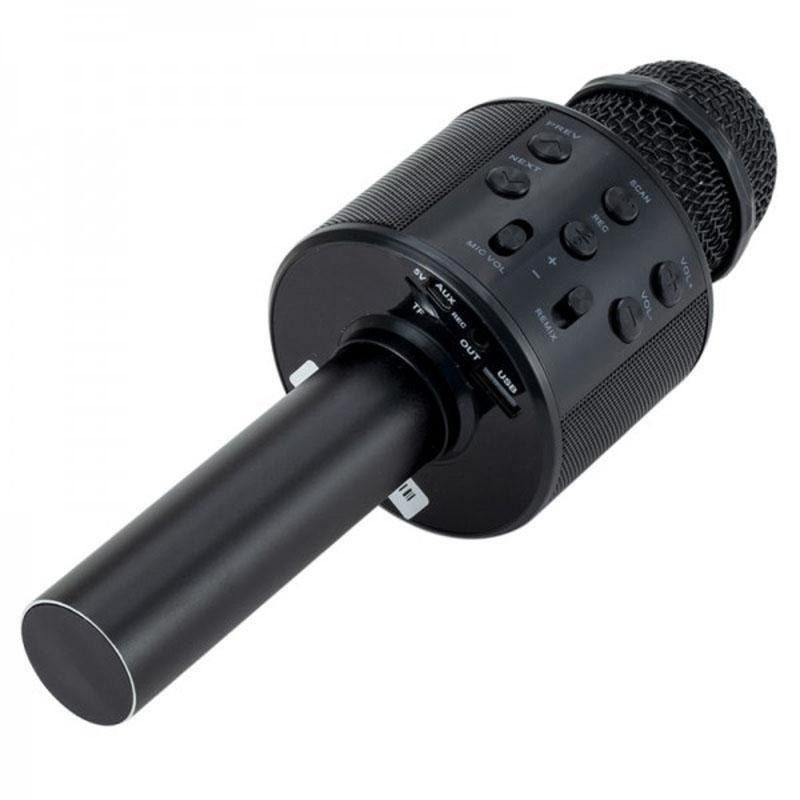 Караоке Мікрофон-колонка WS858 Black 3
