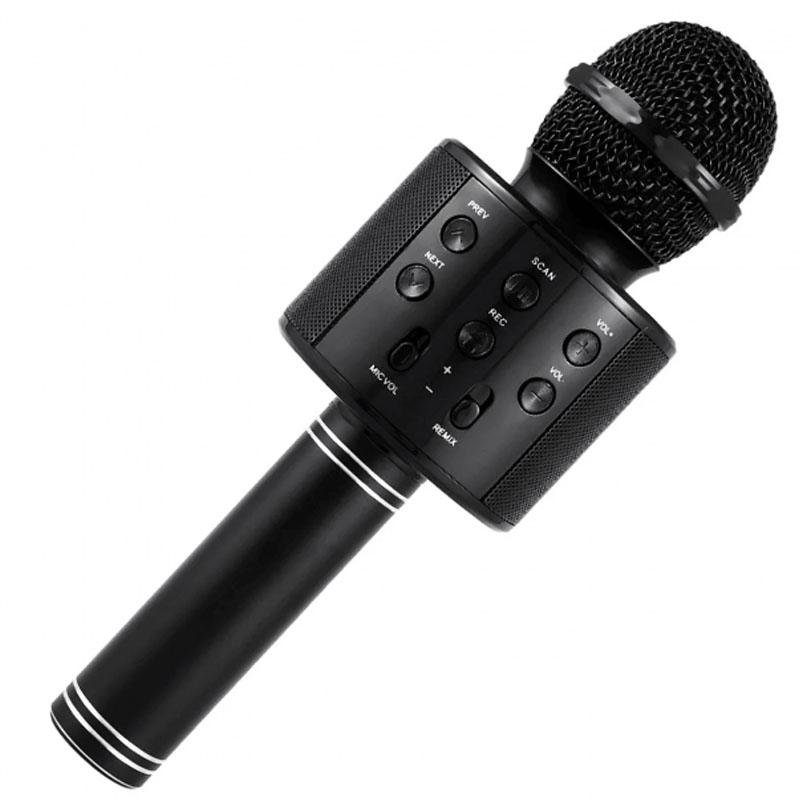 Караоке Мікрофон-колонка WS858 Black 2