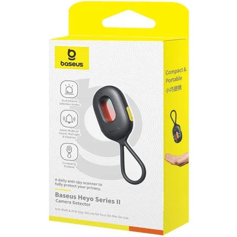 Детектор прихованих камер Baseus Heyo Series II 60 mAh (L60476900) Cluster Black 3