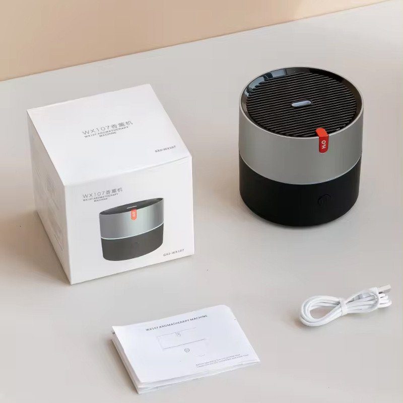 Зволожувач повітря з підсвічуванням WX107 Type-C/5V USB 230ml Black 4
