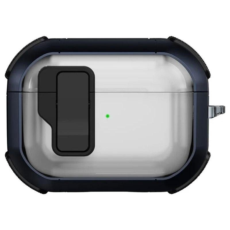 Футляр протиударний Locking Button для навушників Airpods Pro 2 / Pro Blue