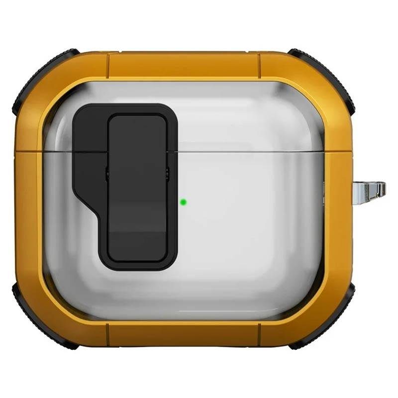 Футляр протиударний Locking Button для навушників Airpods Pro 2 / Pro Yellow