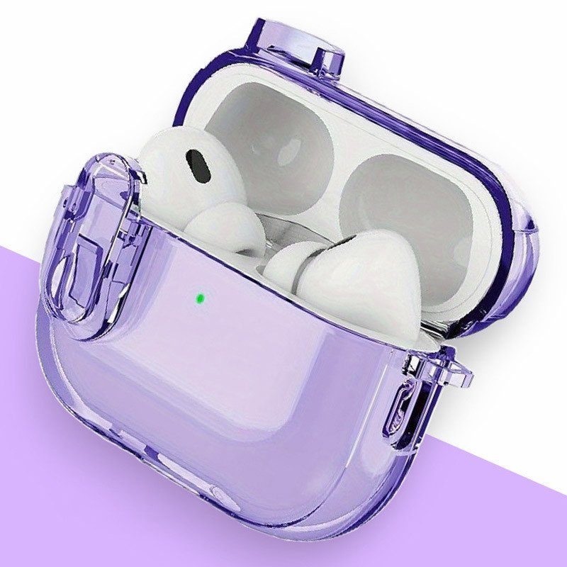 Футляр TPU Colorful для навушників Airpods Pro 2 / Pro Purple 4