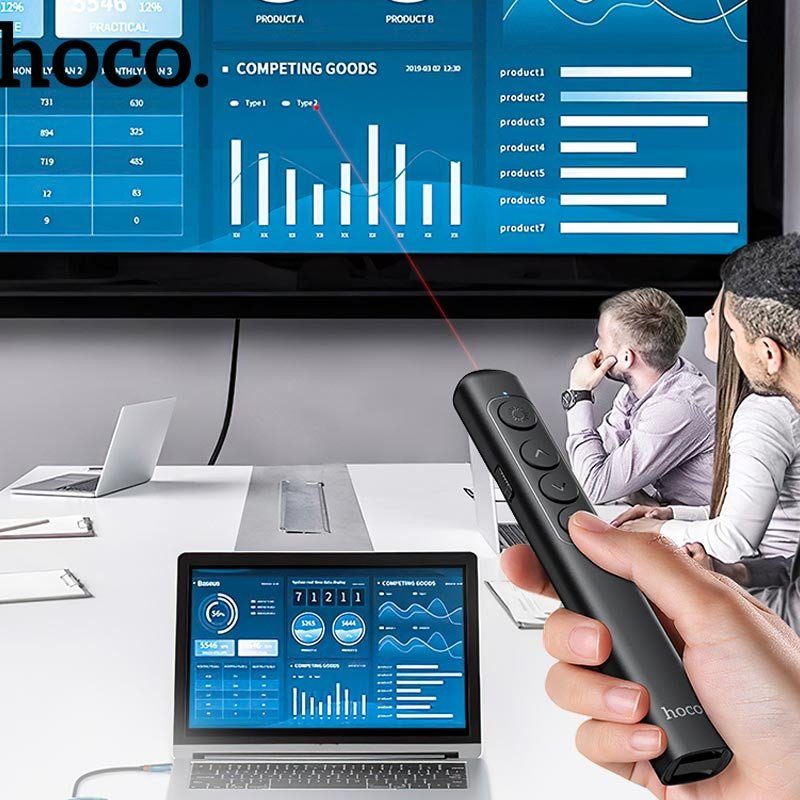 Лазерна указка Hoco GM200 Smart PPT Black 8