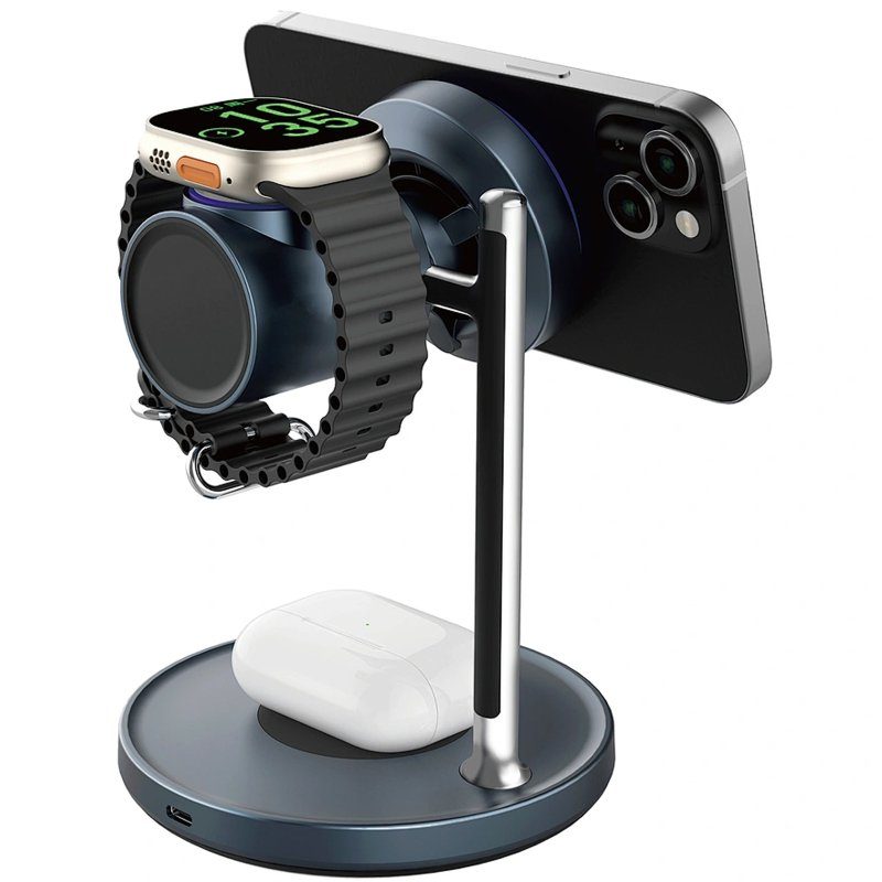 БЗП WIWU W041 Space 3in1 QI2 15W Black 3