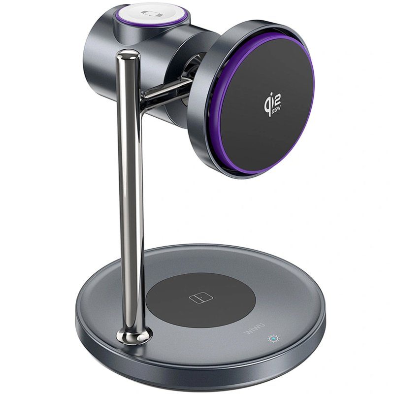 БЗП WIWU W041 Space 3in1 QI2 15W Black