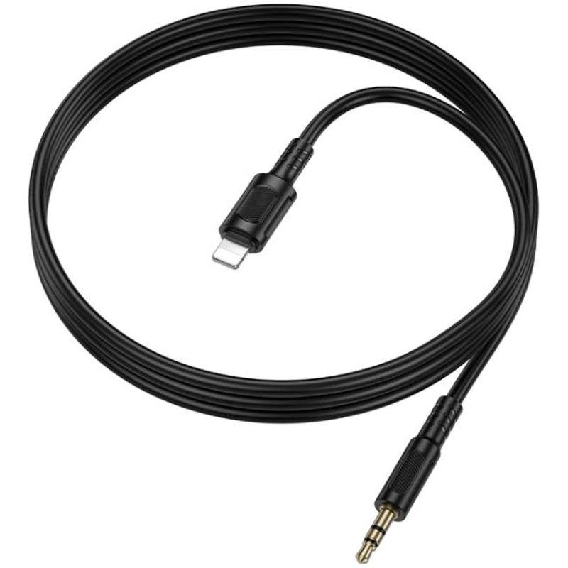 Аудіо кабель Aux Borofone BL25A Nice (Lightning to AUX 3.5mm) (1m) Black 5