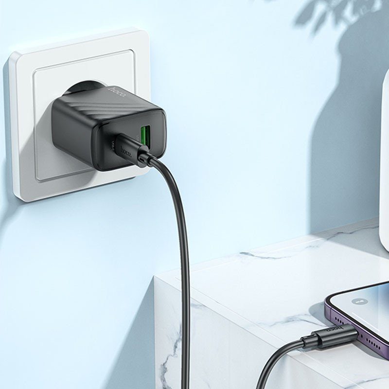МЗП Hoco CS23A Sunlight PD30W+QC3.0 (1USB-A/1C) Black 3
