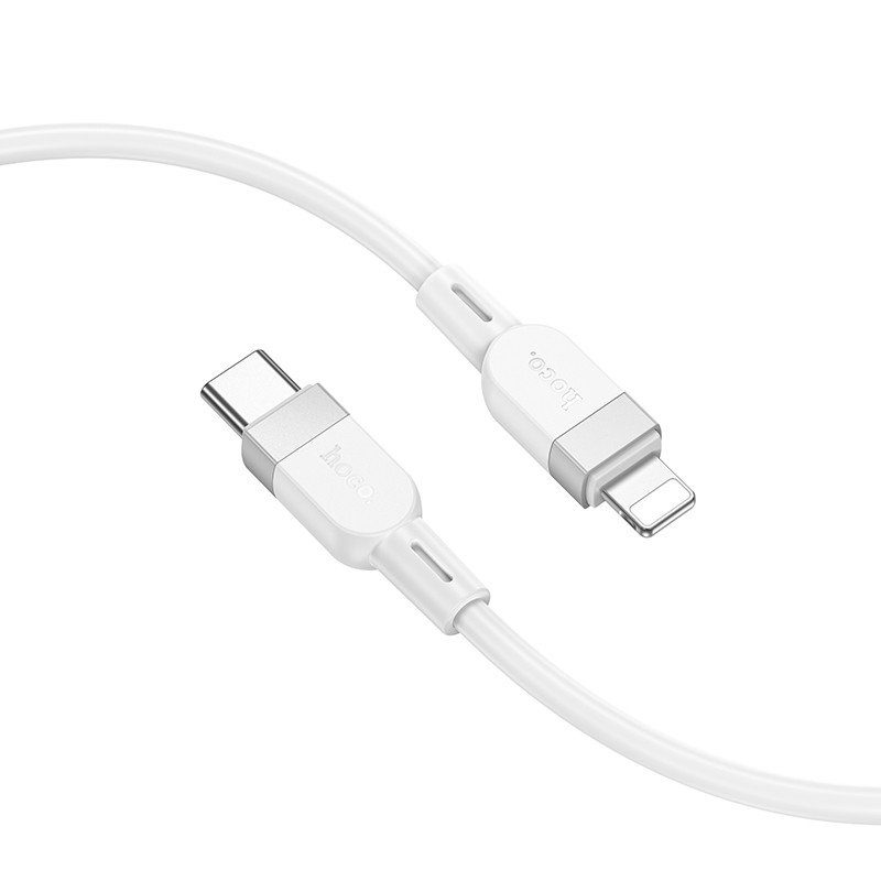 Дата кабель Hoco X109 Energy silicone Type-C to Lightning (1m) White 3