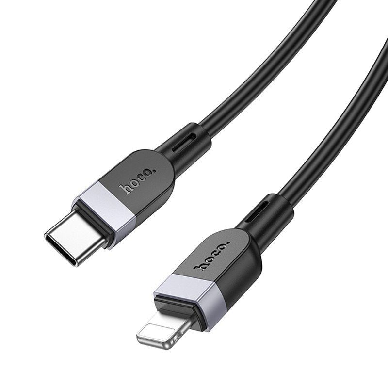 Дата кабель Hoco X109 Energy silicone Type-C to Lightning (1m) Black 4