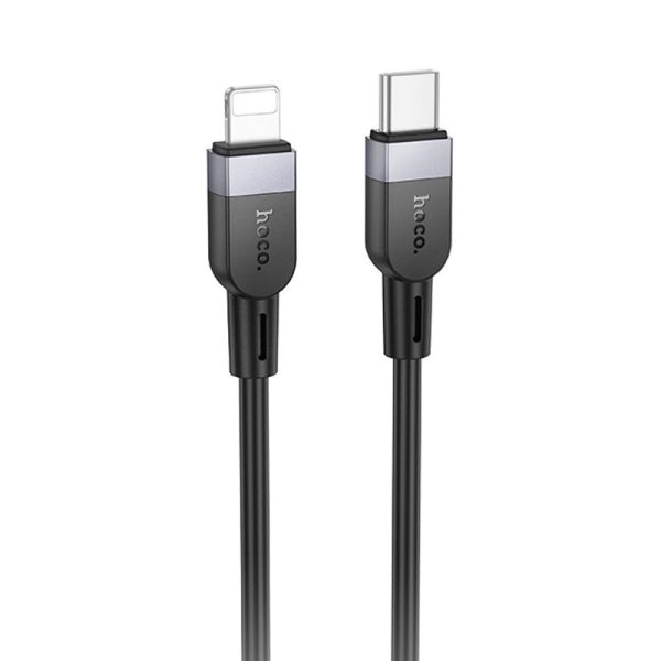Дата кабель Hoco X109 Energy silicone Type-C to Lightning (1m) Black