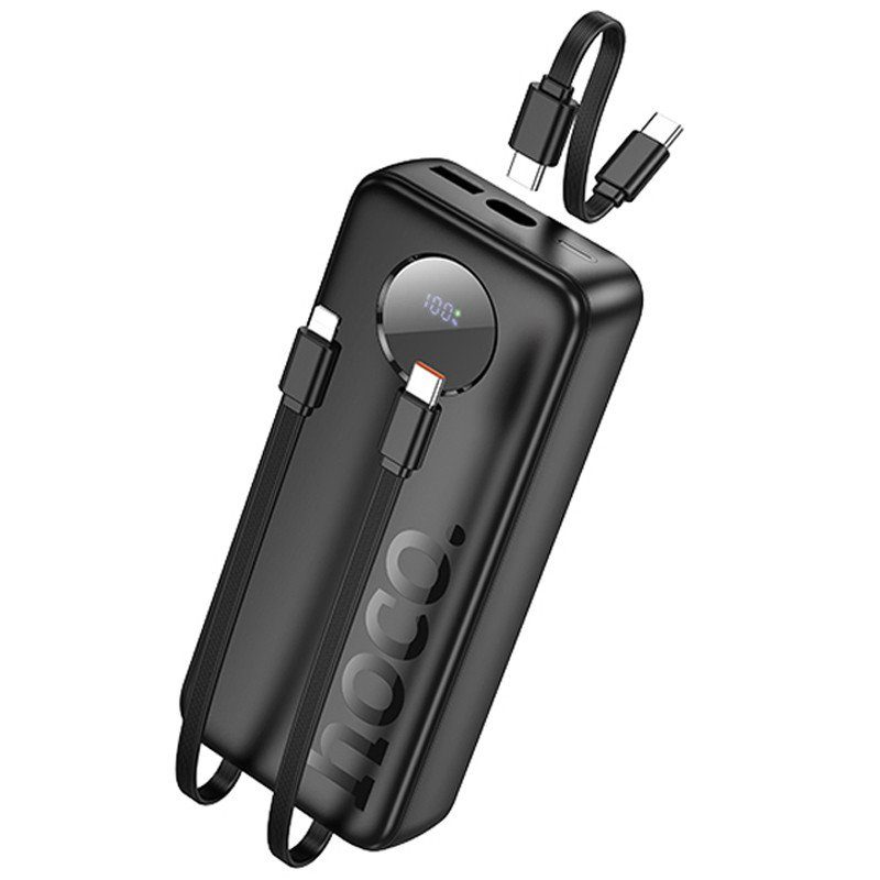Портативний ЗП Power Bank Hoco J132A Sabio 22.5W+PD20W with 3 cables 20000 mAh Black