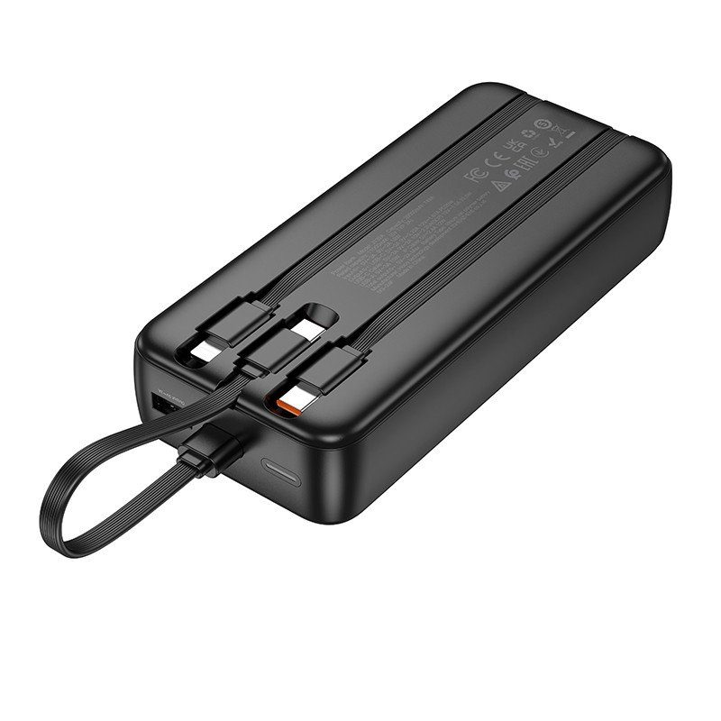 Портативний ЗП Power Bank Hoco J132A Sabio 22.5W+PD20W with 3 cables 20000 mAh Black 3