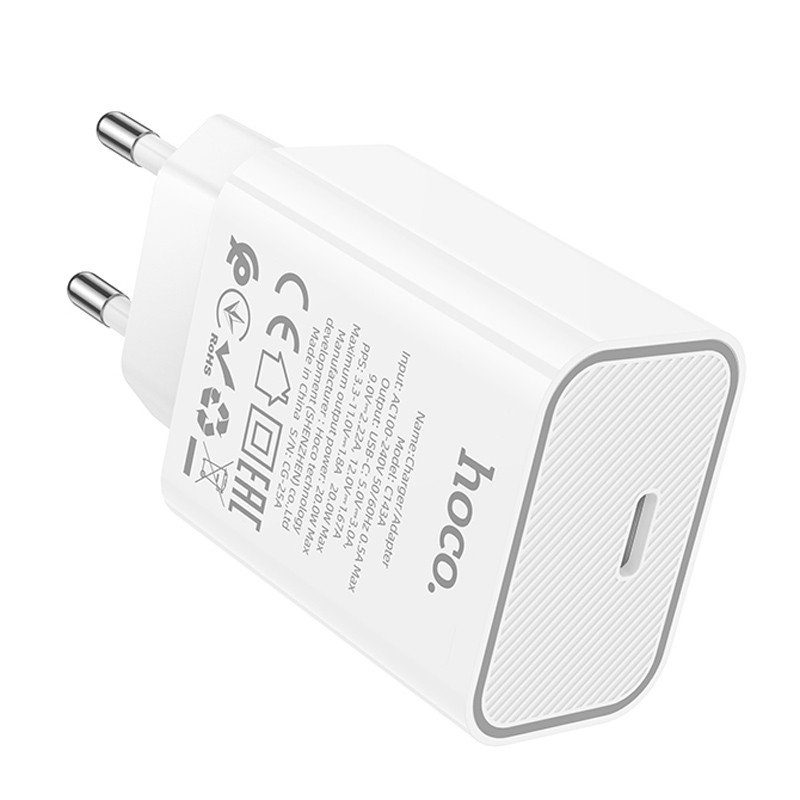 МЗП Hoco C143A Benefit PD20W (1USB-C) White 7