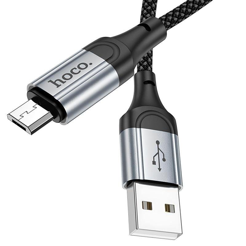 Дата кабель Hoco X102 Fresh USB to MicroUSB (1m) Black 2