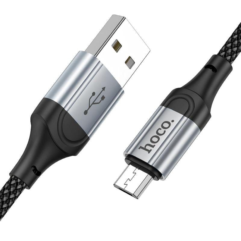 Дата кабель Hoco X102 Fresh USB to MicroUSB (1m) Black 3