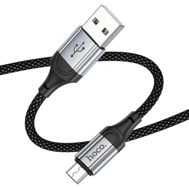 Дата кабель Hoco X102 Fresh USB to MicroUSB (1m) Black 4