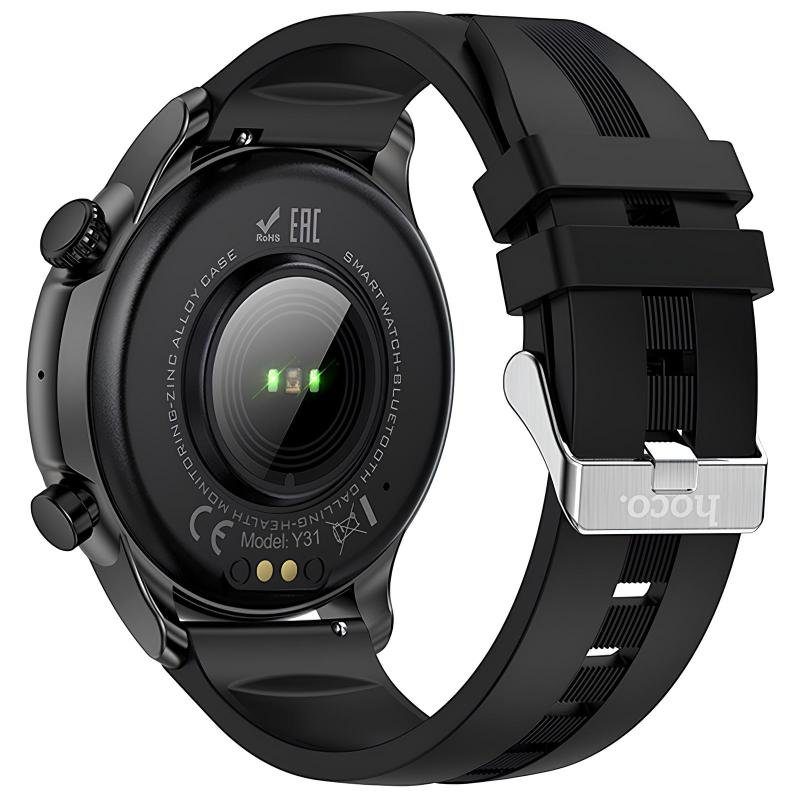 Смарт-годинник Hoco Y31 Smart sports watch (call version) Black 3
