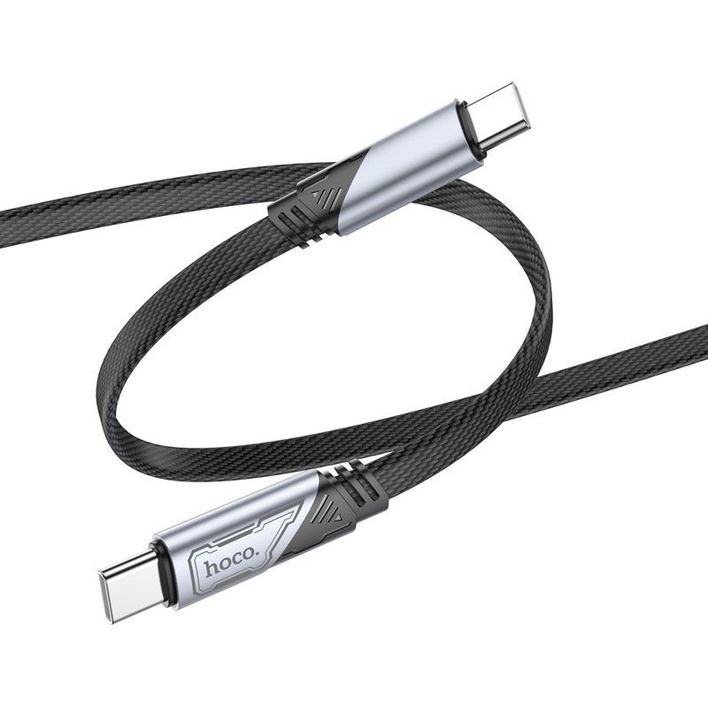 Дата кабель Hoco U119 Machine charging data Type-C to Type-C 60W (1.2m) Black 2