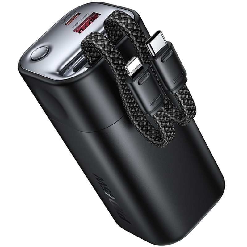 Портативний ЗП Power Bank Hoco Q59 Chispeante PD65W with cables 20000 mAh Black 5