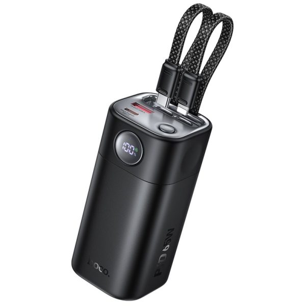 Портативний ЗП Power Bank Hoco Q59 Chispeante PD65W with cables 20000 mAh Black