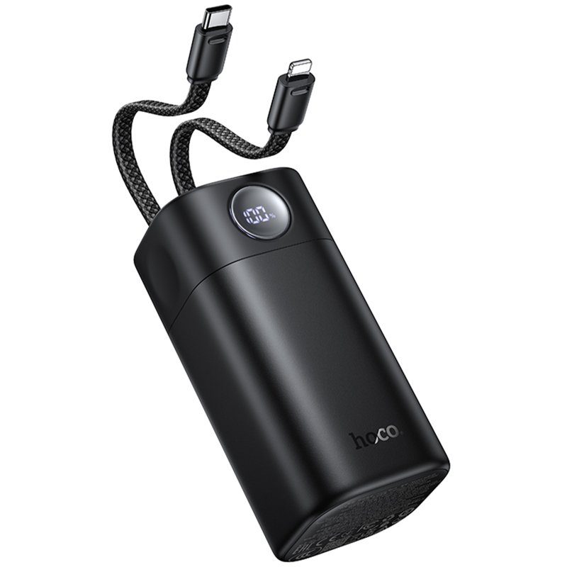 Портативний ЗП Power Bank Hoco Q59 Chispeante PD65W with cables 20000 mAh Black 4
