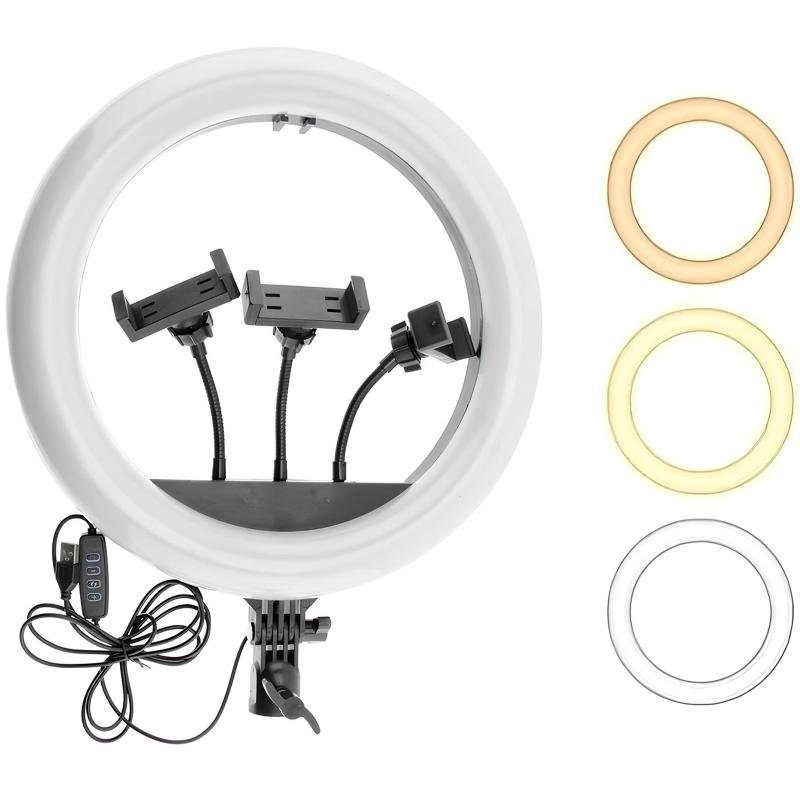 Кільцева світлодіодна LED лампа XD360 14" Black 3