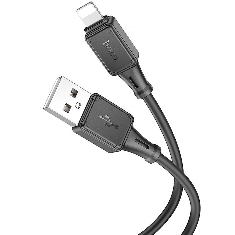 Дата кабель Hoco X101 Assistant USB to Lightning 2.4A (1m) Black 3