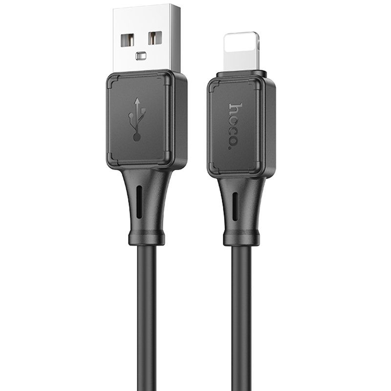 Дата кабель Hoco X101 Assistant USB to Lightning 2.4A (1m) Black