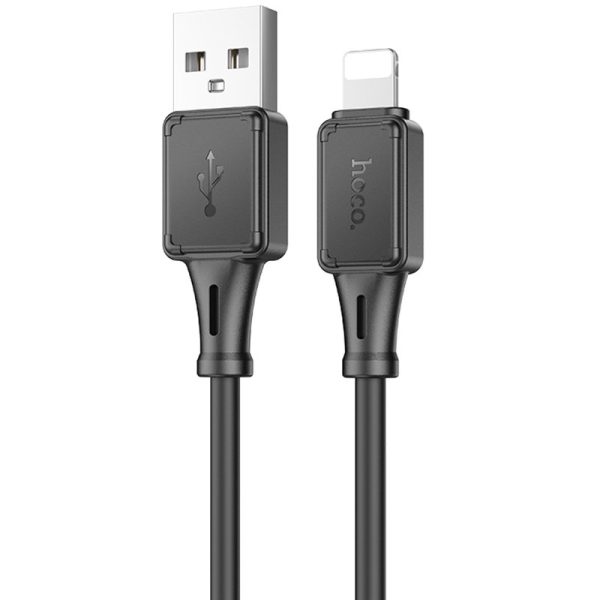 Дата кабель Hoco X101 Assistant USB to Lightning 2.4A (1m) Black