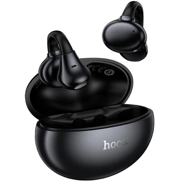 Бездротові TWS навушники Hoco EA8 Warm clip-on (App) Metal gray