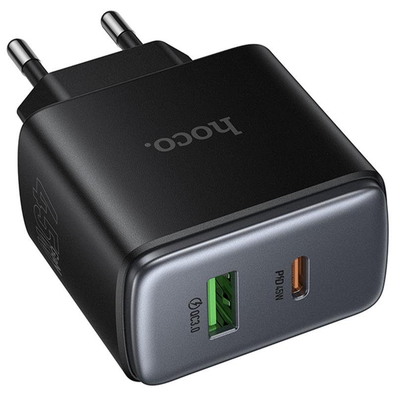 МЗП Hoco C158A Upgrade PD45W (1USB-A/1C) Black 2