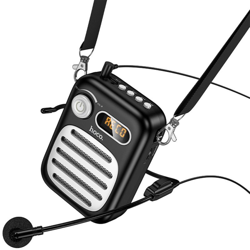 Bluetooth Колонка Hoco L23 Lemony 5W + дротова гарнітура Black