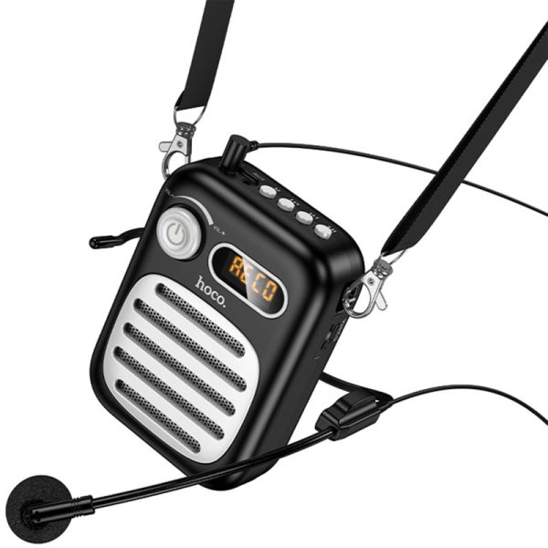 Bluetooth Колонка Hoco L23 Lemony 5W + дротова гарнітура Black