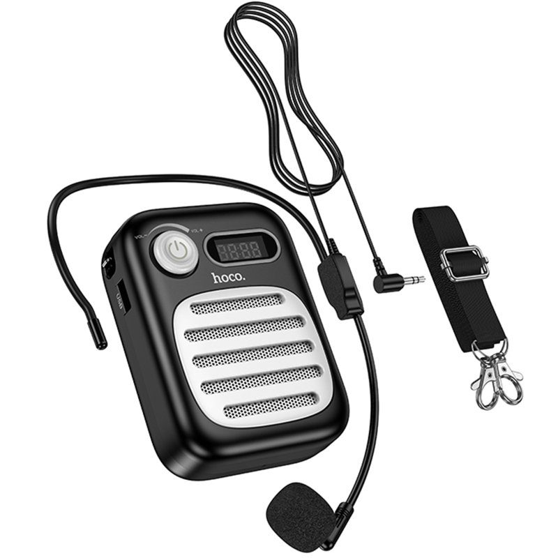 Bluetooth Колонка Hoco L23 Lemony 5W + дротова гарнітура Black 5