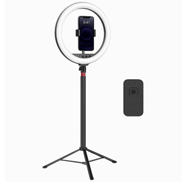 Кільцева світлодіодна LED лампа Neepho L15" + stand Black