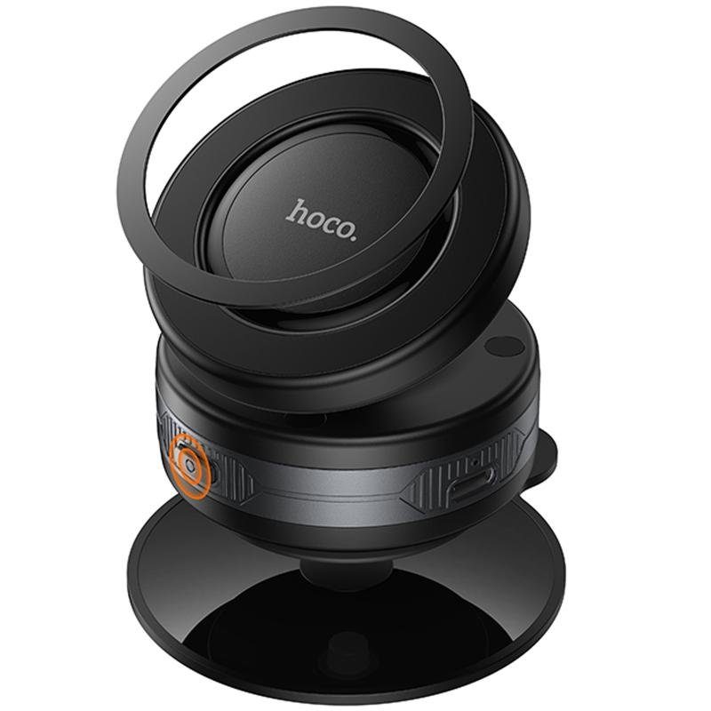 Автотримач Hoco H87 Dragon electric suction cup magnetic (universal) Black / Metal gray 5
