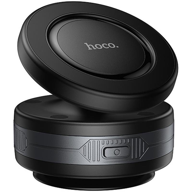 Автотримач Hoco H87 Dragon electric suction cup magnetic (universal) Black / Metal gray