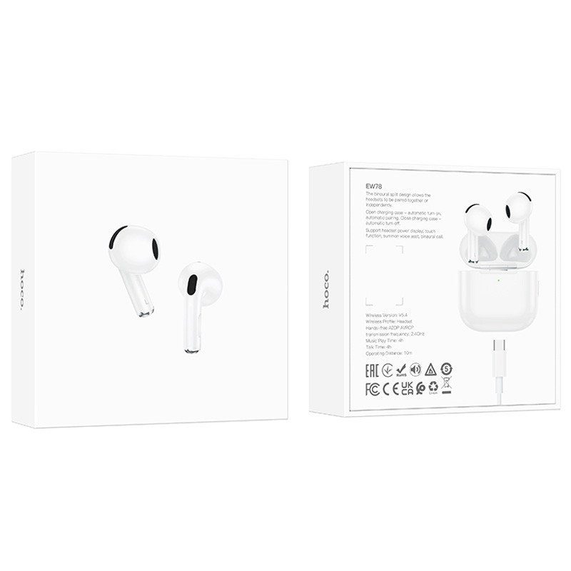 Бездротові TWS навушники Hoco EW78 White 6