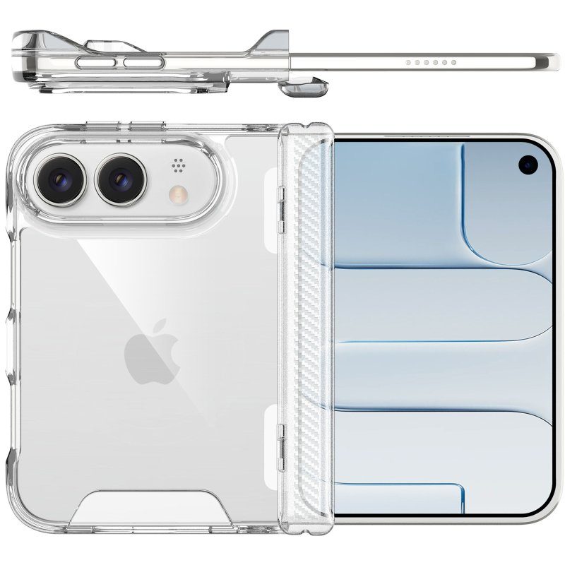 Чохол TPU Space Case transparent для Apple iPhone Duo (5.4/7.6") Прозорий 6