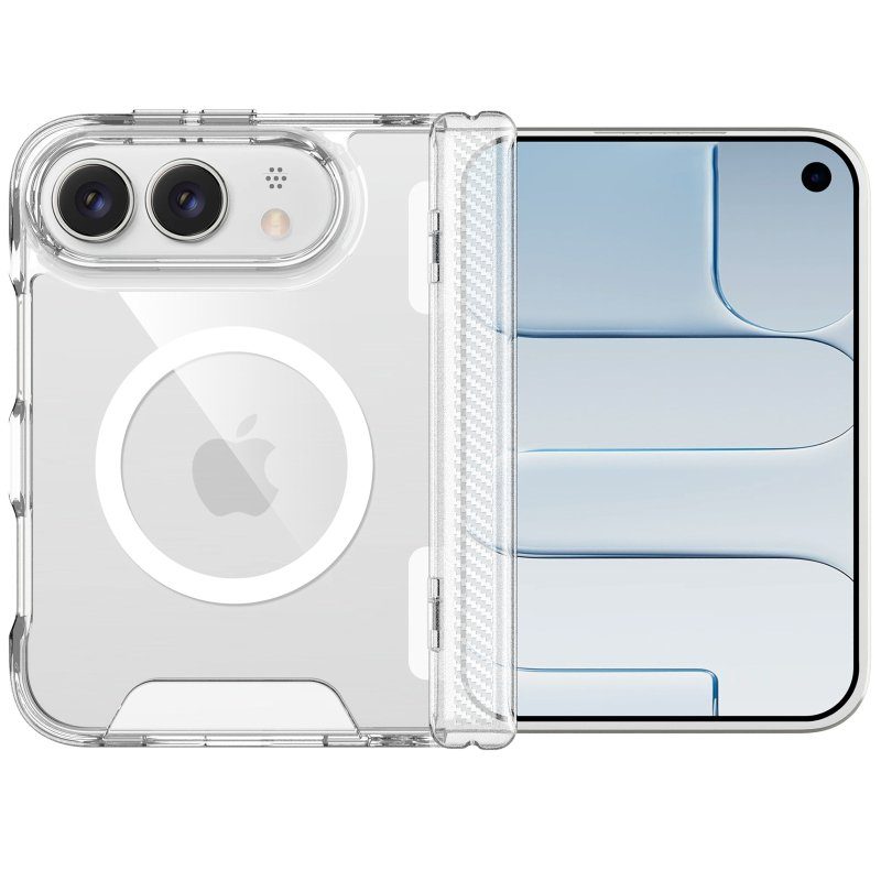 Чохол TPU Space Case with Magnetic Fit для Apple iPhone Duo (5.4/7.6") Прозорий 4