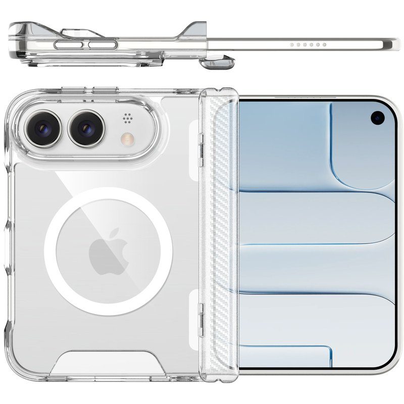 Чохол TPU Space Case with Magnetic Fit для Apple iPhone Duo (5.4/7.6") Прозорий 6