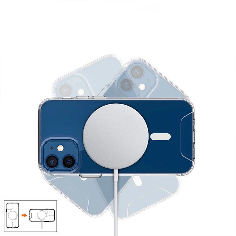 Чохол TPU Space Case with Magnetic Fit для Apple iPhone 11 (6.1") Прозорий 2