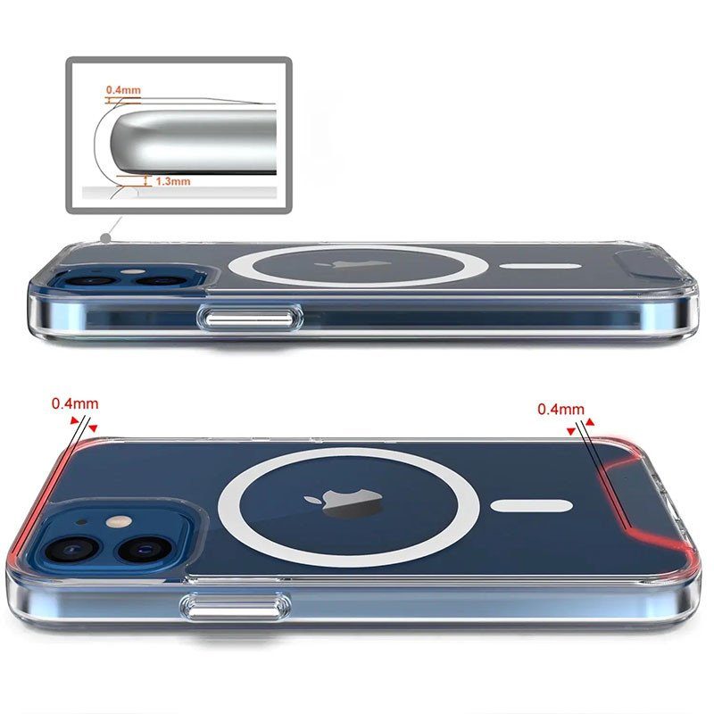 Чохол TPU Space Case with Magnetic Fit для Apple iPhone 11 (6.1") Прозорий 3