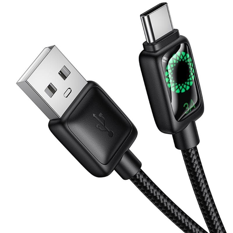 Дата кабель Hoco U146 Mundo USB to Type-C 36W (1.2m) Black 3