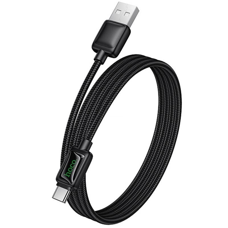 Дата кабель Hoco U146 Mundo USB to Type-C 36W (1.2m) Black 6